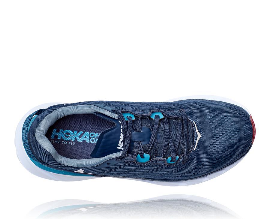 Hoka One One Running Shoes Mens Navy/White - Elevon 2 - 54281ABRW